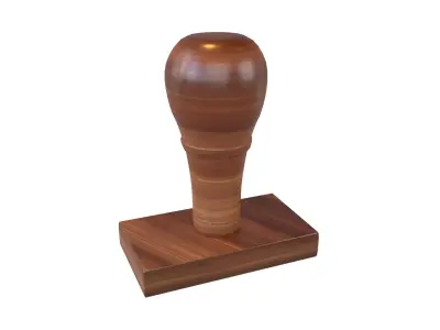 Rubber Stamp v1 005 Low-poly 3D model