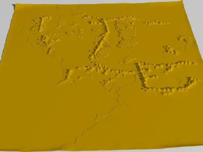 3d map of Middle Earth 3D model