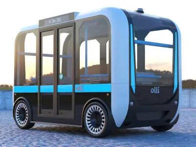  Four Electric Autonomous Buses 