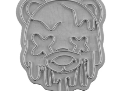 Bear Neon Sign 3D model purchase