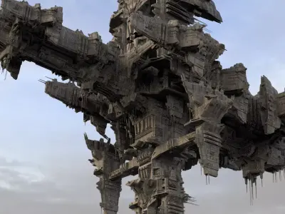 District 10 Mothership Design 2 3D model