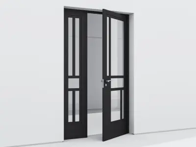 Aluminium door 178 3D model