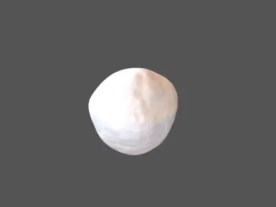 Snowball v1 002 Low-poly 3D model