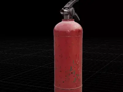 Fire Extinguisher Safety Prop 3D Model Game Ready Low-poly 3D model