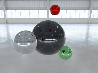 HDRI - Warehouse Interior 9b - 2 versions Texture