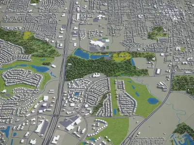 McKinney Low-poly 3D model