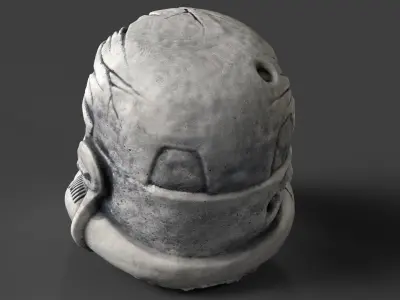 Star Wars Stormtrooper Skull Hybrid - Detailed 3D Model 3D print model