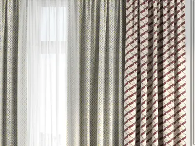 Curtain Set 170 3D model
