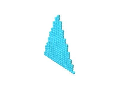 Arrow Cube Style v1 005 Low-poly 3D model