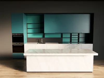 72-Kitchen12 matte 6 3D model