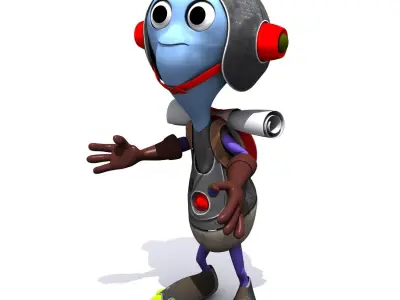 Set 03 - Cartoon Character 03 - Cuties 3D model