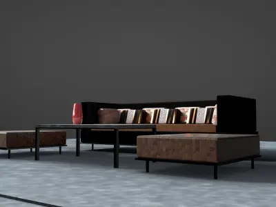 3d Sofa  3D model purchase