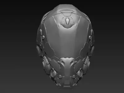 Sci-Fi Head  3D model