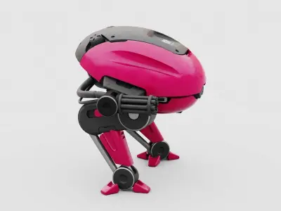 MILITARY BOT B-6000  RIGGED 3D model