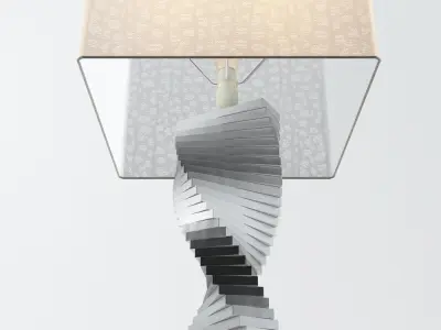 Spiral Table Lamp 3D model