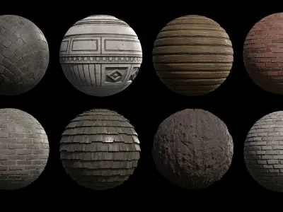 Victorian Decayed Alley Environment Game Ready Low-poly 3D model