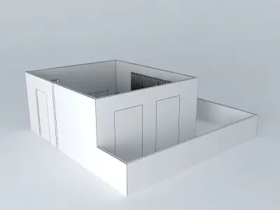 elaineorkut house with doors Free 3D model