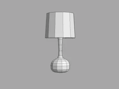 Table Lamp Ceramic Low-poly 3D model