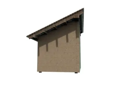 Barnyard Building Low-poly 3D model