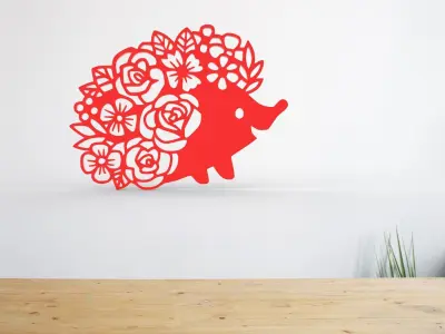 FLORA CUTE FARM ANIMAL WALL ART DECOR 3D print model