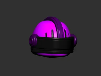 helmet high poly sculpt 3d printable  3D model