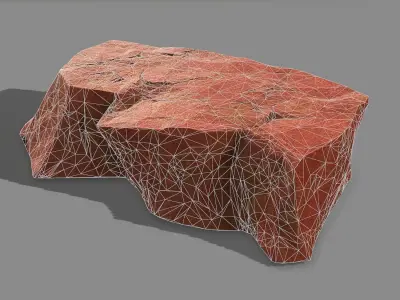 Mountain Rock 04 Low-poly 3D model