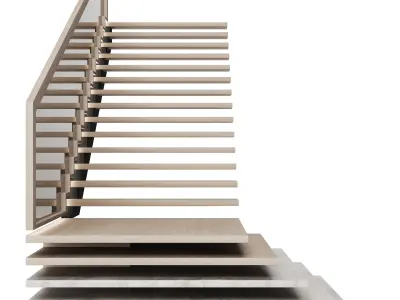 Staircase ladder 3D model