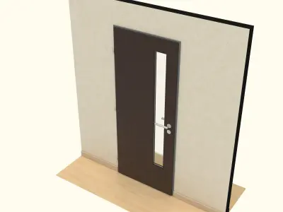 Wooden Door 3D model