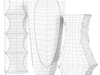 Vases Mandruzzato Murano 3D model