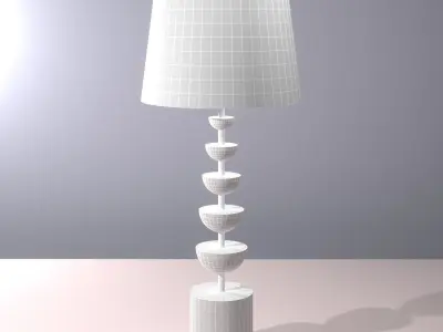 Crescent Lamp 3D model