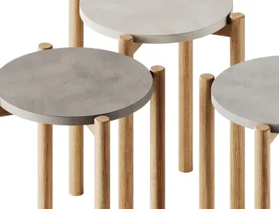 LODGE High Side Table by Atmosphera 3D model