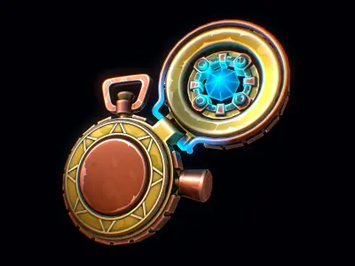 Time Traveling Device Low-poly 3D model