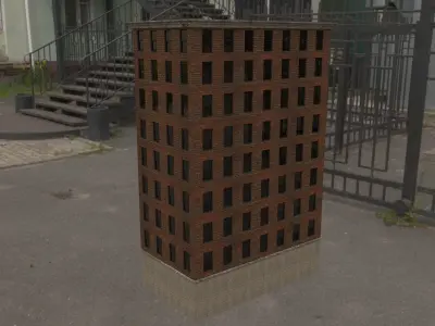 Building 01 Low-poly 3D model