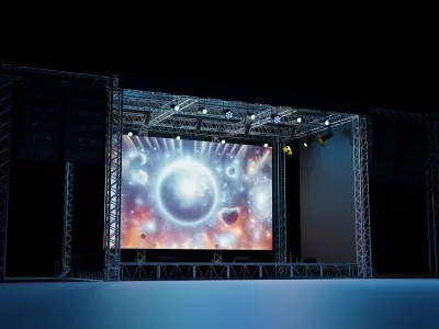 Concert Stage 02 3D model