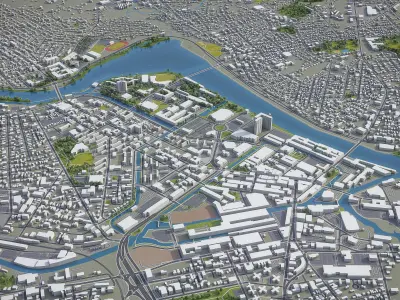 Lowell  Low-poly 3D model