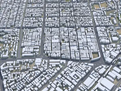 Kano Nigeria 40km Low-poly 3D model