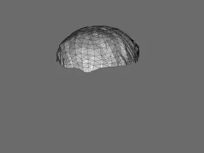 Simple short haircut military hairdcards Low Poly  Low-poly 3D model