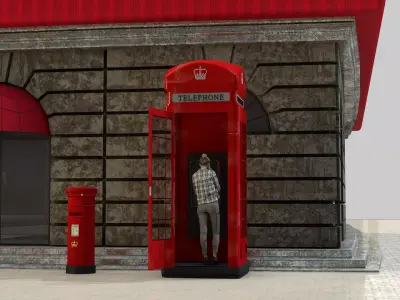 teleplone ingles 3D model