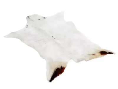 Goatskin Cowhide Rug 3D model