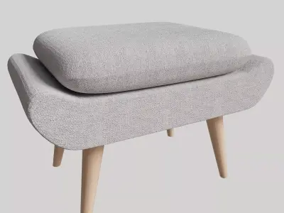 Pouf Vinsi Soft Light 3D model