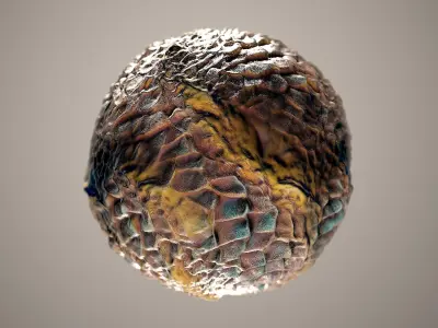 10 Materials Skin Dragon Seamless PBR Volume 8 Texture