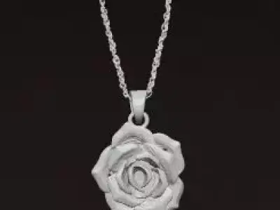 Rose Eternity Pendant 3D print model