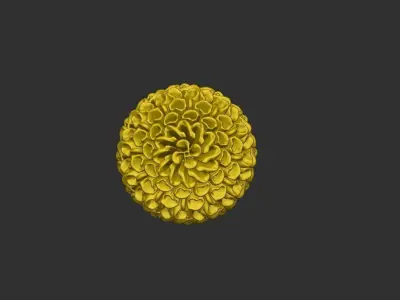 Gold Flower 3D print model
