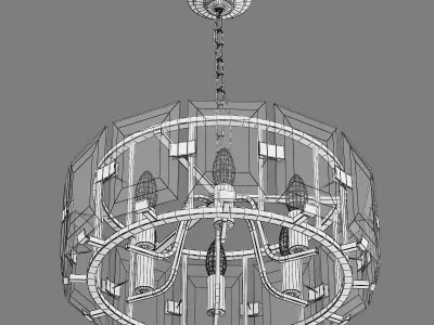 713267 Novara Lightstar hanging chandelier 3D model