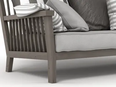 Gervasoni Gray Bench 3D model