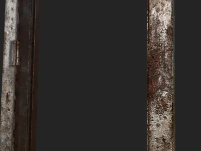 Tunnel Door Kit Low-poly 3D model