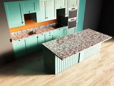 76-Kitchen4 glossy 7 3D model