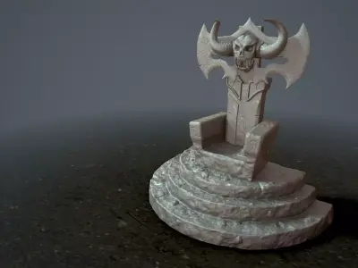 printable throne 3D print model