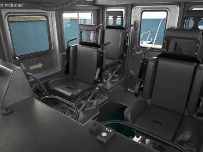  Vehicle Narco Submarine with Patrol Boat on Water 