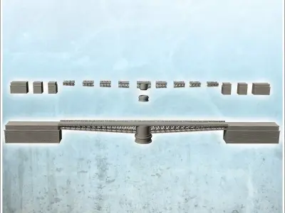 Horsa Bridge Pegasus Bridge Normandy - World War Two Second WWII 3D print model
